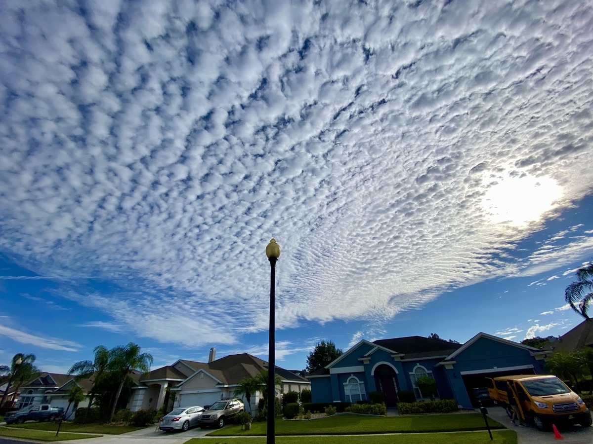 David's neighbourhood showing a stone sky.